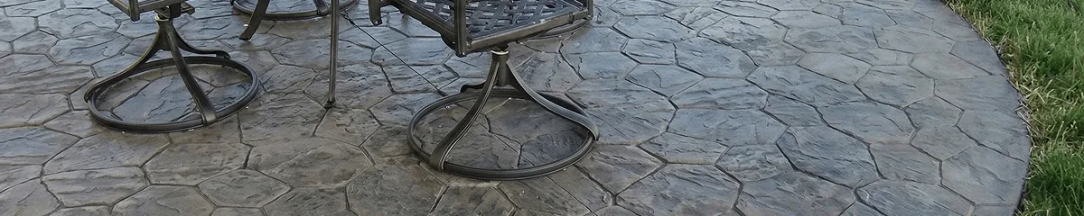 Garden relaxation area with professionally installed stone flooring in Chandler AZ